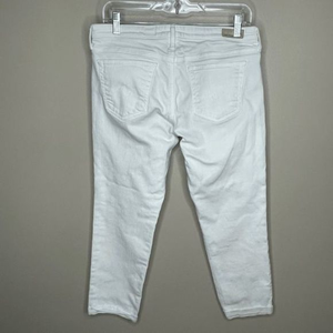 AG Adriano Goldschmeid The Stevie‎ Roll Up White Jeans